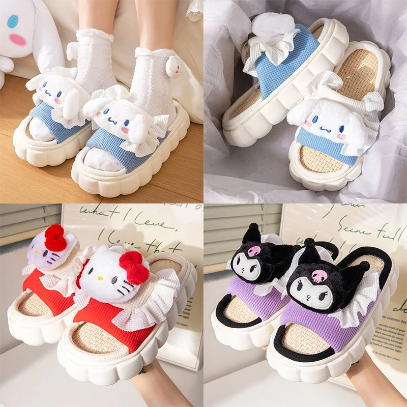 Cute Cinnamoroll Slippers Kawaii Sanrio Kuromi Cartoon Student Soft Padded Bedroom Warmth Four Seasons Shoes Toys Girls Gifts
Cute Cinnamoroll Slippers Kawaii Sanrio Kuromi Cartoon Student Soft Padded Bedroom Warmth Four Seasons Shoes Toys Girls Gifts