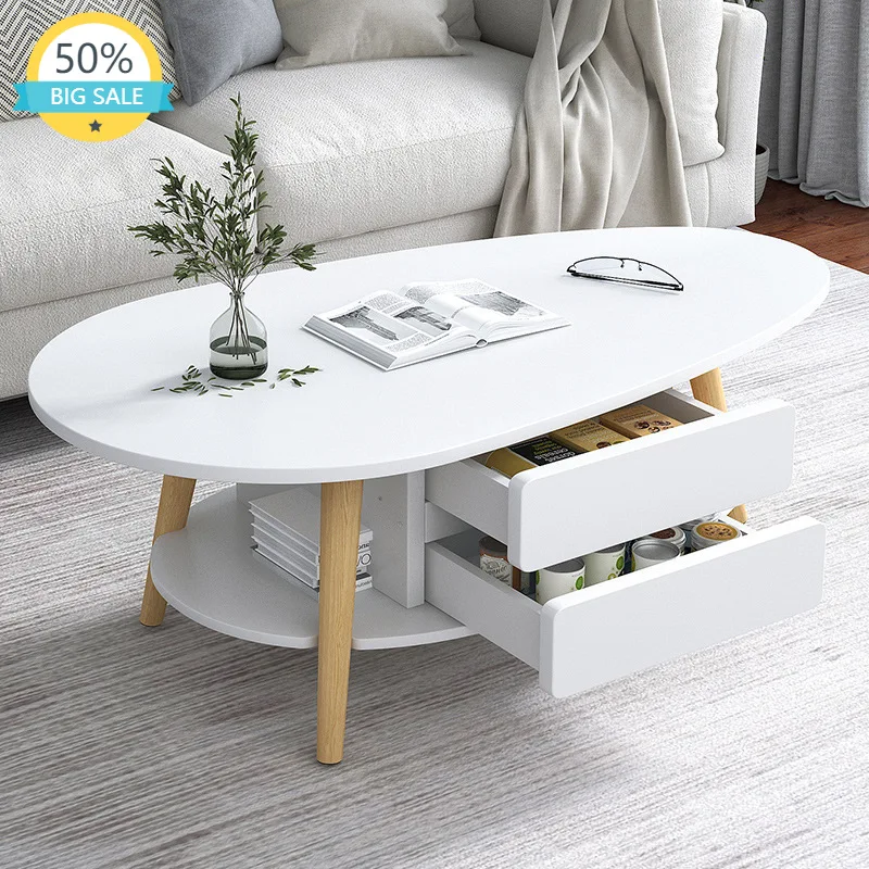 Modern Wood Coffee Table Decoration Living Room Drawers Mini Oval White Storage Side Table Balcony Nightstands Nordic Furniture
Modern Wood Coffee Table Decoration Living Room Drawers Mini Oval White Storage Side Table Balcony Nightstands Nordic Furniture