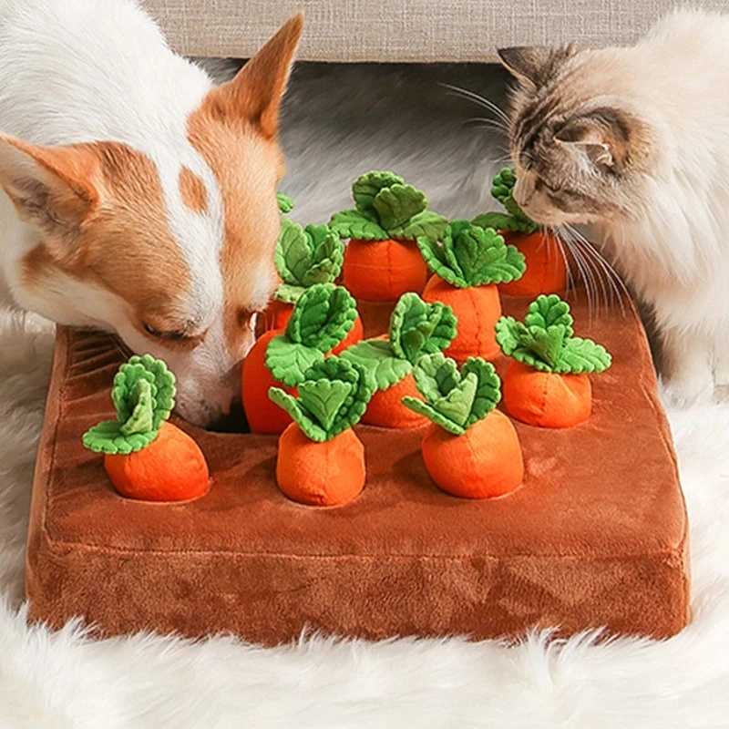 Toys For Dog Plush Carrot Snuffle Mat Pet Vegetable Chew Cat Toy Sniff Hide Food Toys To Improve Eating Habits Interactive Toys
Toys For Dog Plush Carrot Snuffle Mat Pet Vegetable Chew Cat Toy Sniff Hide Food Toys To Improve Eating Habits Interactive Toys