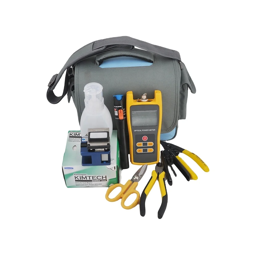 UT-King FTTH Toolkits Fiber Optical Testing Tool Alcohol Bottle Power Meter VFL Fiber Cleaver Scissors FTTH Toolkits
UT-King FTTH Toolkits Fiber Optical Testing Tool Alcohol Bottle Power Meter VFL Fiber Cleaver Scissors FTTH Toolkits