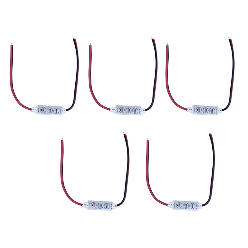 5X Mini 3 Keys Controller Dimmer For 3528 5050 LED Single Color Strip Light DC 12V 144W
5X Mini 3 Keys Controller Dimmer For 3528 5050 LED Single Color Strip Light DC 12V 144W