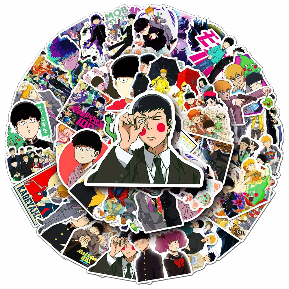 10/30/50pcs Mobu Saiko Hyaku Anime Stickers Cartoon Mob Psycho 100 Decals DIY Motorcycle Laptop Skateboard Cool Sticker for Kids
10/30/50pcs Mobu Saiko Hyaku Anime Stickers Cartoon Mob Psycho 100 Decals DIY Motorcycle Laptop Skateboard Cool Sticker for Kids