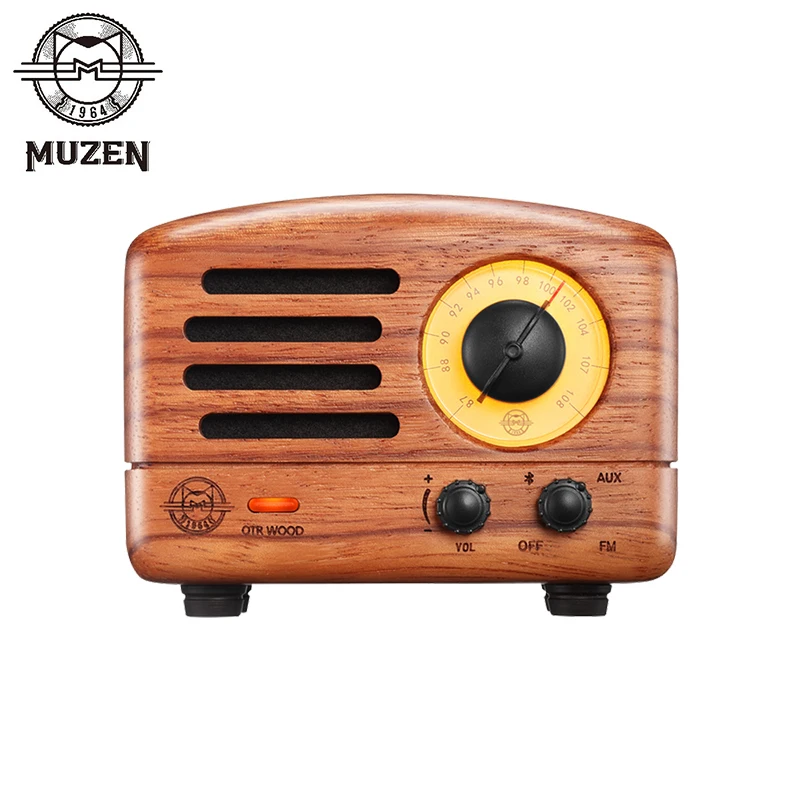 MUZEN Retro Mini Portable Bluetooth Speaker OTR Handmade Wooden FM Radio Creative Christmas Present MW-2I
MUZEN Retro Mini Portable Bluetooth Speaker OTR Handmade Wooden FM Radio Creative Christmas Present MW-2I