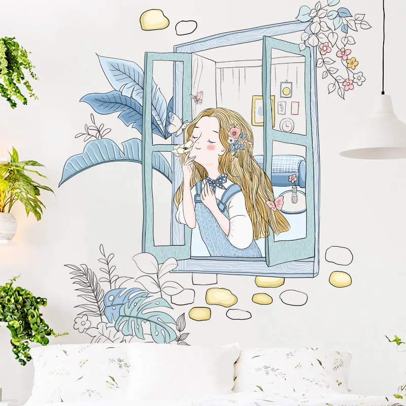 Wallstickers for Girls' Dormitory Living Room Bedroom Decoration Vinyl Murals Removable Self-adhesive Wallpapers Wall Stickers
Wallstickers for Girls' Dormitory Living Room Bedroom Decoration Vinyl Murals Removable Self-adhesive Wallpapers Wall Stickers