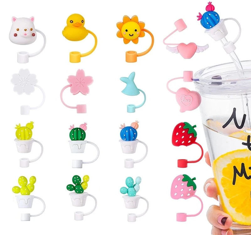 Cartoon Plugs Tips Cover Cute Creative Shape Suit For 6-8mm Straws Adorable Designs Easy to Use Gift Reusable Practical
Cartoon Plugs Tips Cover Cute Creative Shape Suit For 6-8mm Straws Adorable Designs Easy to Use Gift Reusable Practical