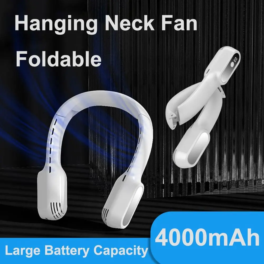 4000Mah Cooling USB Rechargeable Summer Bladeless Foldable Neck Fan Neckband Fan Mini Fan Lazy Neck Hanging Cooler
4000Mah Cooling USB Rechargeable Summer Bladeless Foldable Neck Fan Neckband Fan Mini Fan Lazy Neck Hanging Cooler