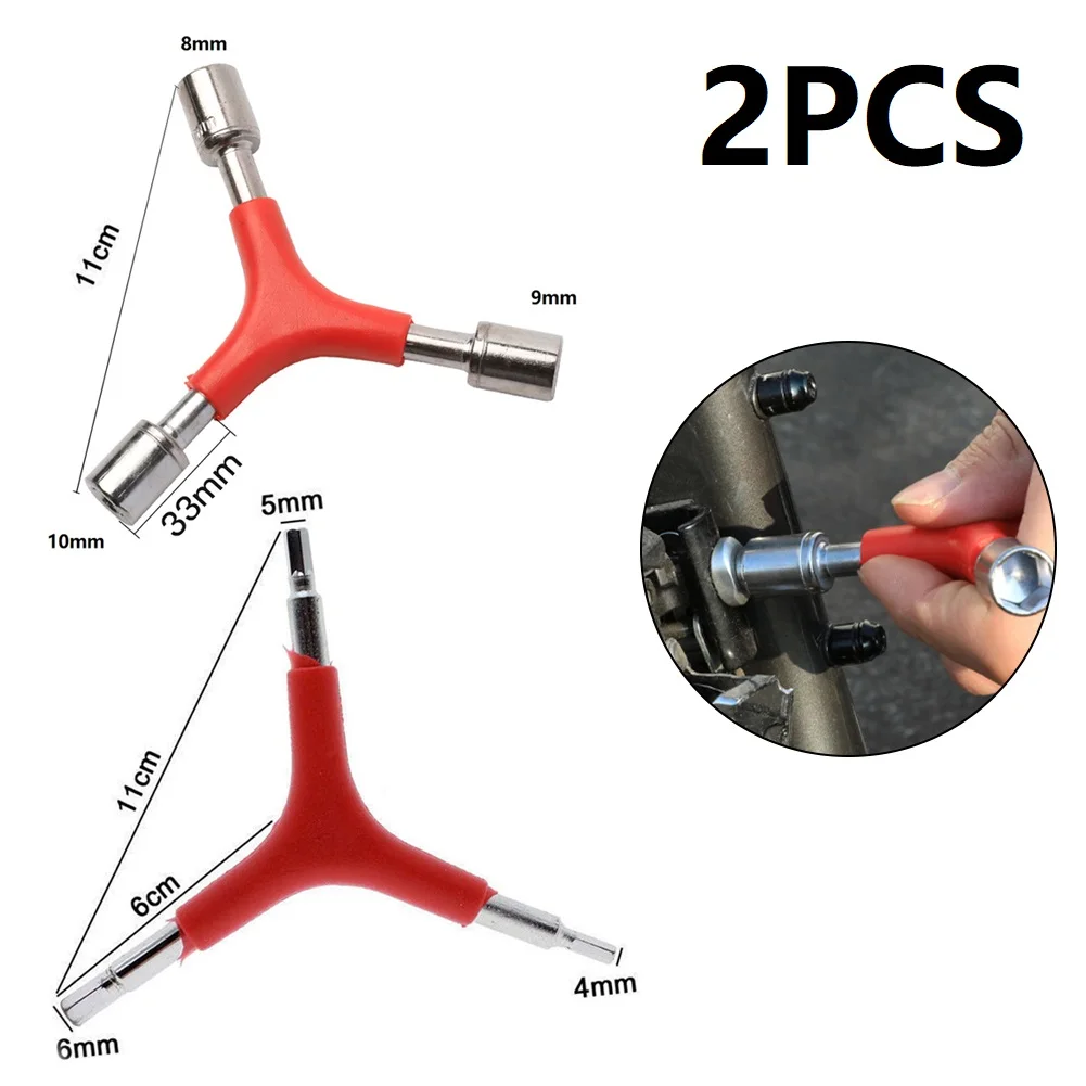 2pcs Y-Shaped Hex Wrench Bicycle 3Way 4/5/6mm 8/9/10mm Spanner Cycling Mountain Bike Outer Hex Key Repair Hand Tools
2pcs Y-Shaped Hex Wrench Bicycle 3Way 4/5/6mm 8/9/10mm Spanner Cycling Mountain Bike Outer Hex Key Repair Hand Tools