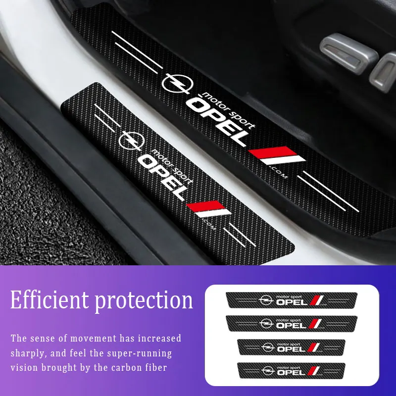 4Pcs Car Stickers For Opel Motor Sport Logo Threshold Anti Scratch Door Sill Protector Protection Carbon Fiber Auto Accessories
4Pcs Car Stickers For Opel Motor Sport Logo Threshold Anti Scratch Door Sill Protector Protection Carbon Fiber Auto Accessories