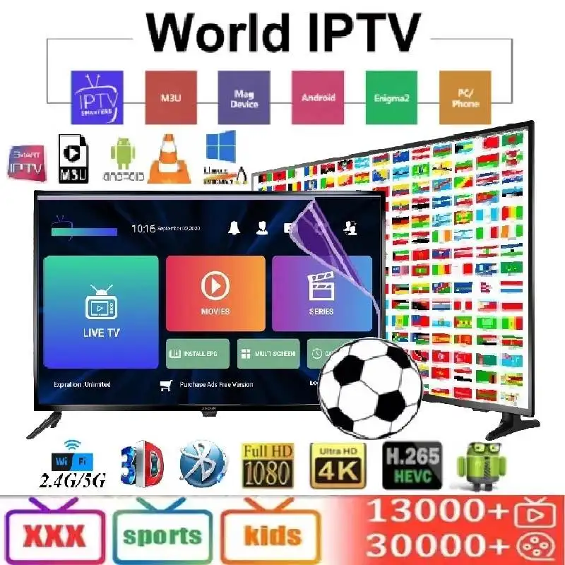 12 Months Abonnement IPTV Spain Europe France Germany With 4K HEVC VOD Movies For Xtream Code m3u Smart IPTV stream Pro Ios PC
12 Months Abonnement IPTV Spain Europe France Germany With 4K HEVC VOD Movies For Xtream Code m3u Smart IPTV stream Pro Ios PC