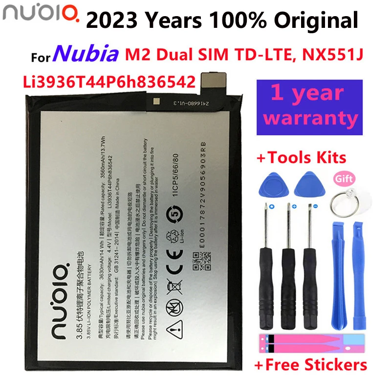 Оригинальный аккумулятор Li3936T44P6h836542 3630 мАч для ZTE/Nubia M2, Nubia M2 Dual SIM, Nubia M2 с двумя SIM-картами, аккумулятор NX551J
Оригинальный аккумулятор Li3936T44P6h836542 3630 мАч для ZTE/Nubia M2, Nubia M2 Dual SIM, Nubia M2 с двумя SIM-картами, аккумулятор NX551J