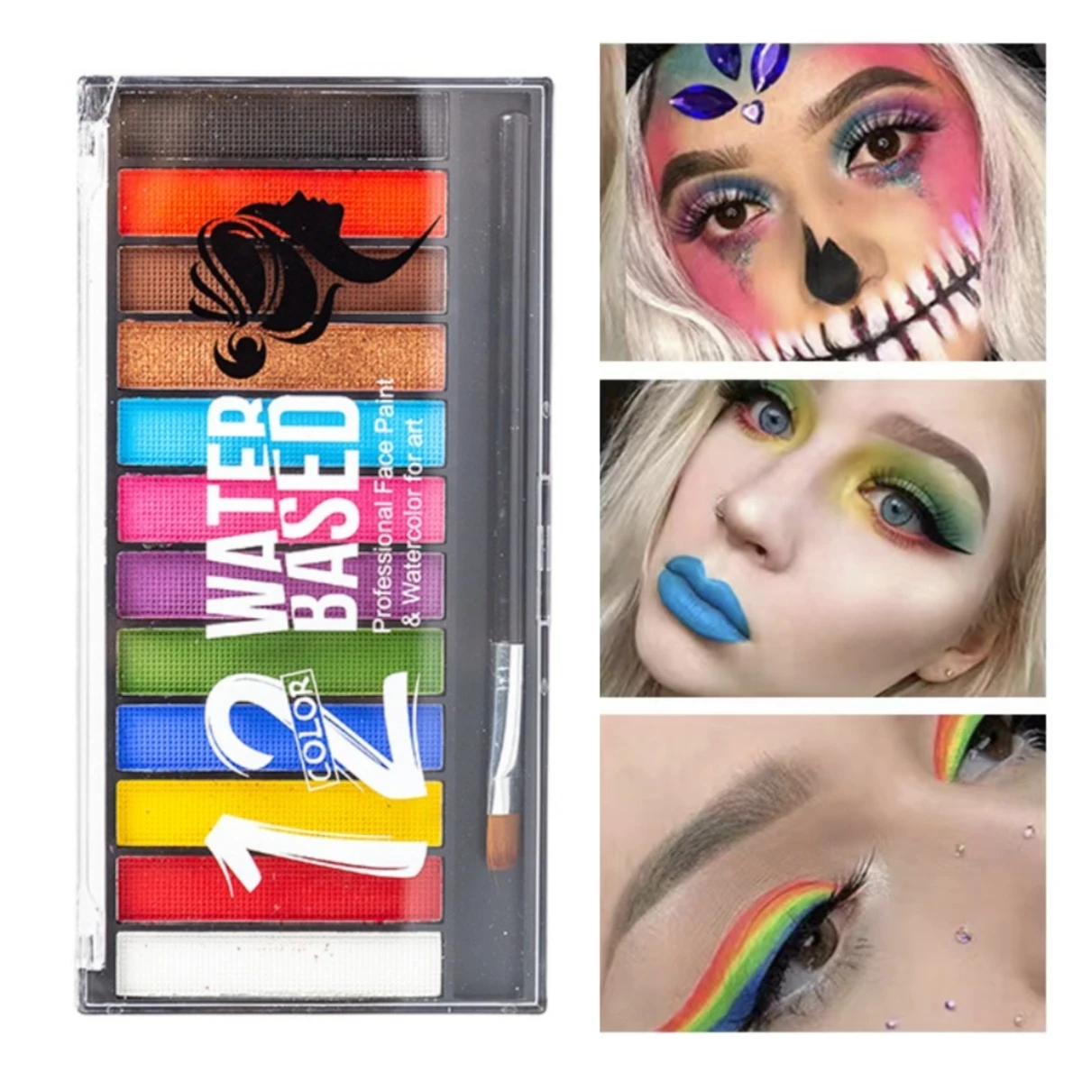 Face Body Painting Kids Tattoo Art Halloween Party Makeup Dress Beauty Palette with brush kit kids face body paint palette
Face Body Painting Kids Tattoo Art Halloween Party Makeup Dress Beauty Palette with brush kit kids face body paint palette