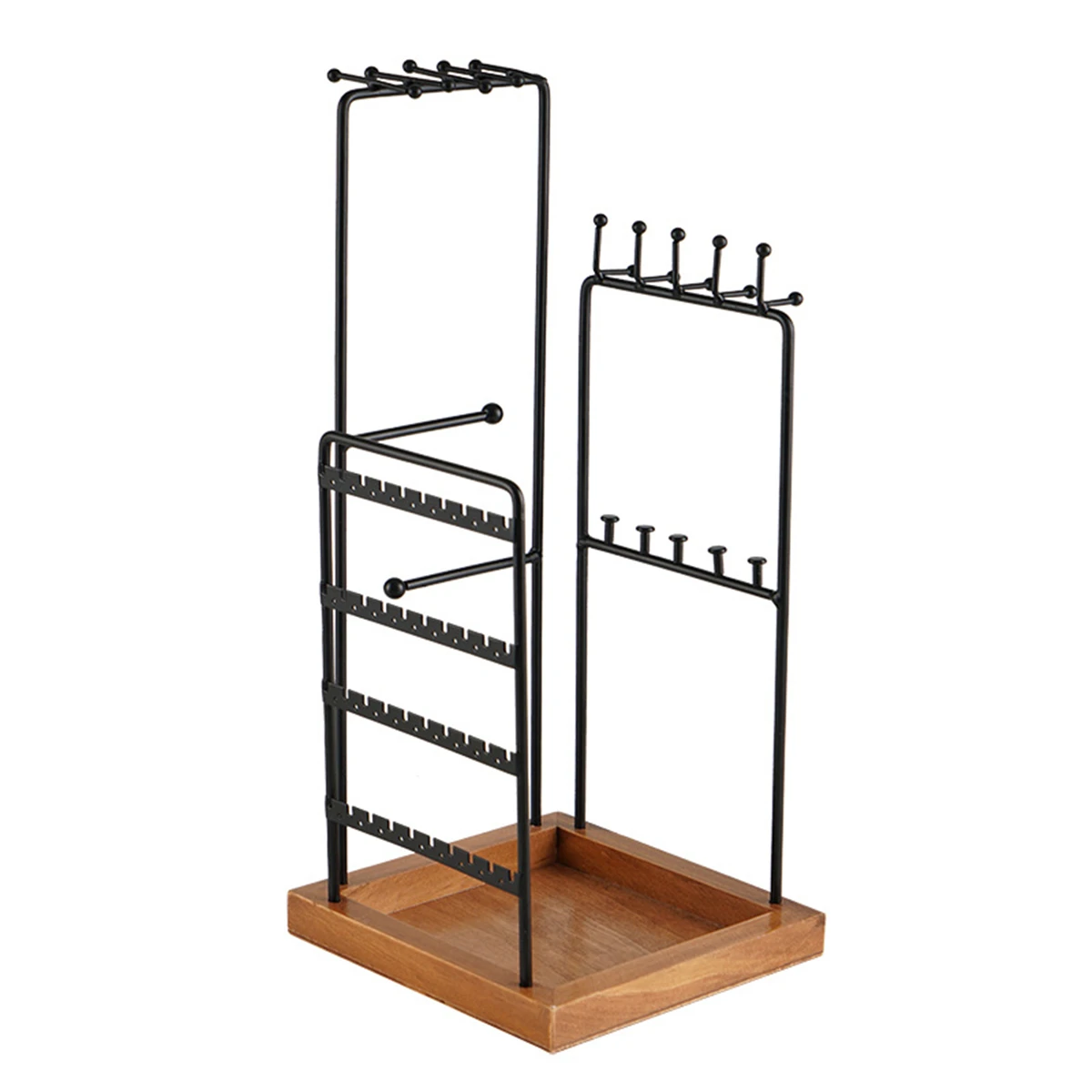 Multi-function Earrings Organizer Holder Necklace Display Stand with Wooden StorageTray Base Jewelry Organizer for Bracelet
Multi-function Earrings Organizer Holder Necklace Display Stand with Wooden StorageTray Base Jewelry Organizer for Bracelet