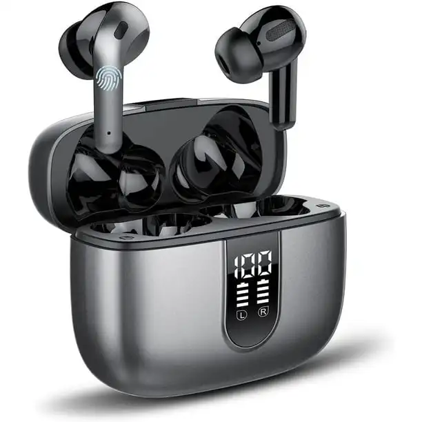 Wireless Earbuds Bluetooth Headphones 48hrs Play Back Sport Earphones with LED Display Over-Ear Buds with Earhooks Built-in Mic
Wireless Earbuds Bluetooth Headphones 48hrs Play Back Sport Earphones with LED Display Over-Ear Buds with Earhooks Built-in Mic
