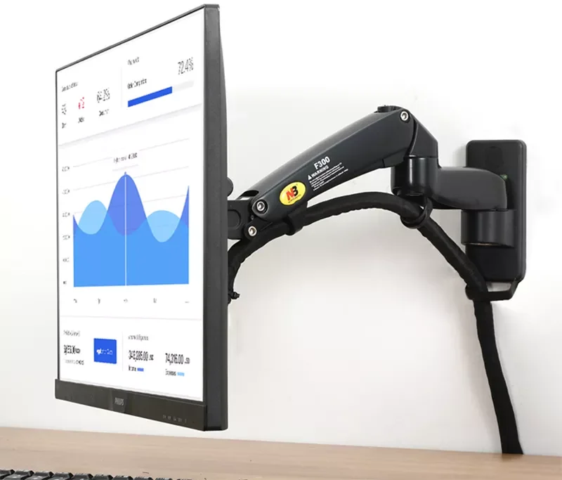 New NB F300 Gas Spring 24-35 inch LED TV Wall Mount Monitor Holder Ergonomic Mount Arm Max. VESA 100*100mm Loading 3-12kgs
New NB F300 Gas Spring 24-35 inch LED TV Wall Mount Monitor Holder Ergonomic Mount Arm Max. VESA 100*100mm Loading 3-12kgs