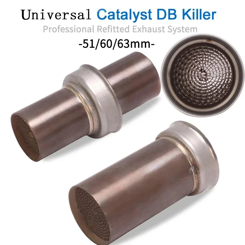 

51mm DB Killer Universal Motorcycle Exhaust Catalytic Escape Catalysts Silencieux Moto Muffler 50.8mm Silencer Slip On