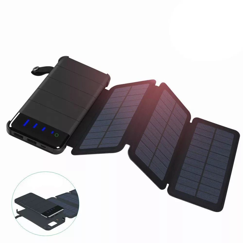 Waterproof Solar Bank 10000mah Portable Charger Dual USB Solar Panel External Battery Powerbank LED Light SOS
Waterproof Solar Bank 10000mah Portable Charger Dual USB Solar Panel External Battery Powerbank LED Light SOS