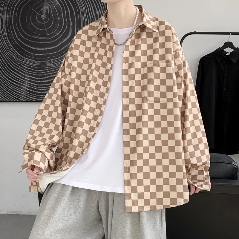 Plaid Shirts Men Spring Autumn Long Sleeve Shirts for Man Korean Casual Male Shirt Tops
Plaid Shirts Men Spring Autumn Long Sleeve Shirts for Man Korean Casual Male Shirt Tops