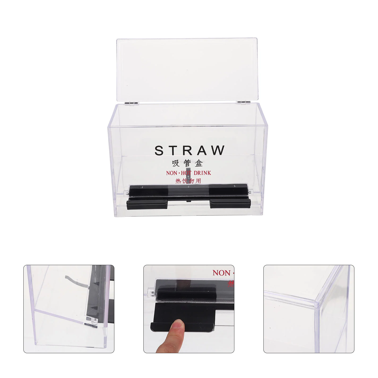 Self-service Straw Box Acrylic Storage Case Container Pencils Dispenser Coffee Straws Holder Plastic Drinking Beverage
Self-service Straw Box Acrylic Storage Case Container Pencils Dispenser Coffee Straws Holder Plastic Drinking Beverage