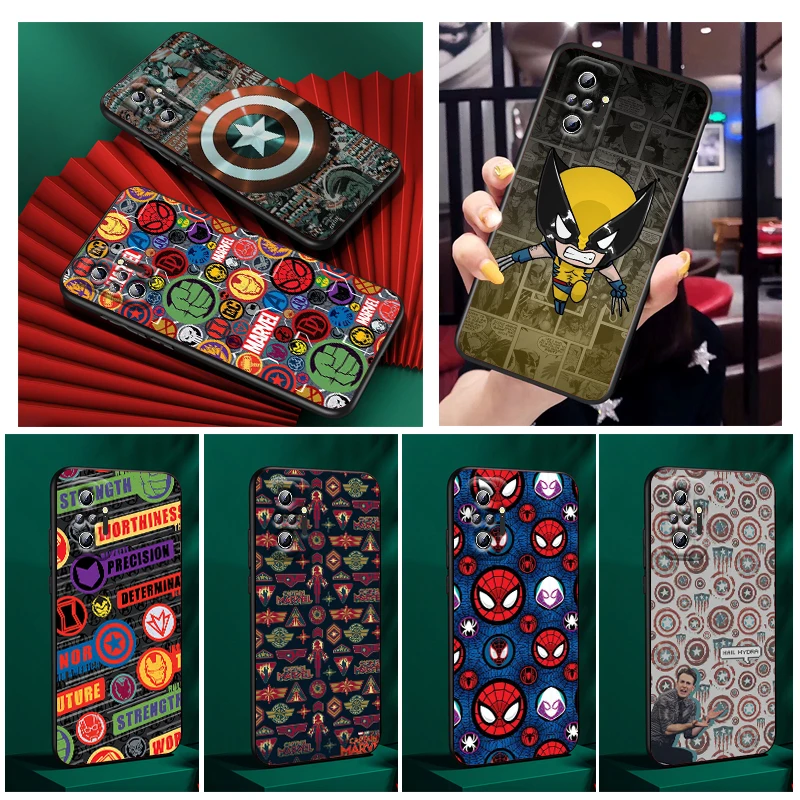 Marvel Comics Superheroes Phone Case For Xiaomi Redmi Note 12 11E 11S 11 11T 10 10S 9 9T 9S 8 8T Pro Plus 5G Black Cover
Marvel Comics Superheroes Phone Case For Xiaomi Redmi Note 12 11E 11S 11 11T 10 10S 9 9T 9S 8 8T Pro Plus 5G Black Cover