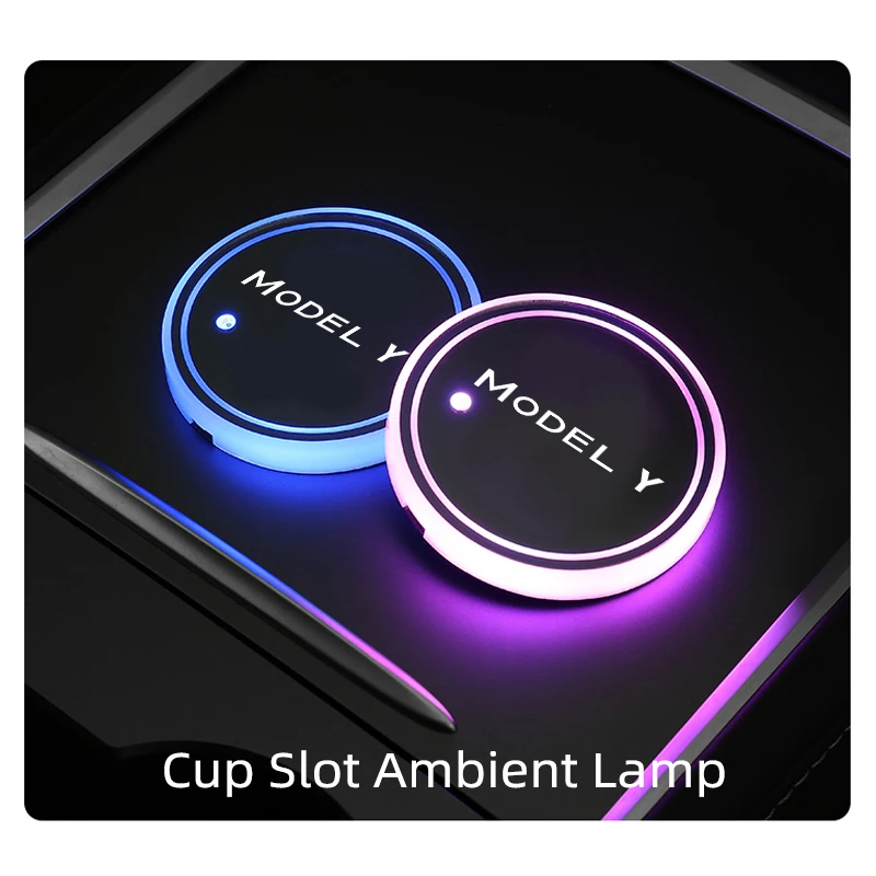 Car luminous cup holder For Tesla Model Y 2021 2022 Car Interior Accessories Non Slip with LED lights Water Cup Coaster
Car luminous cup holder For Tesla Model Y 2021 2022 Car Interior Accessories Non Slip with LED lights Water Cup Coaster