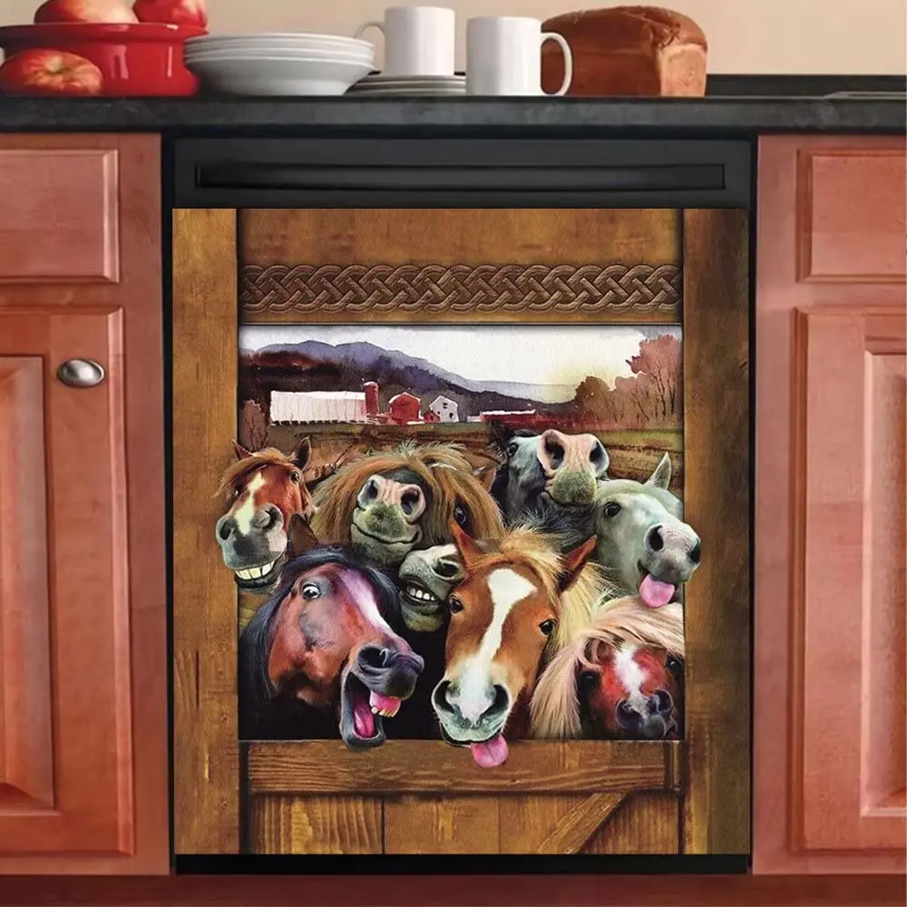 Farm Dishwasher Magnet Horse Dishwasher Cover for Front Door,Farmhouse Fridge Magnet Decal Sticker,Animal Home Appliance Magnets
Farm Dishwasher Magnet Horse Dishwasher Cover for Front Door,Farmhouse Fridge Magnet Decal Sticker,Animal Home Appliance Magnets