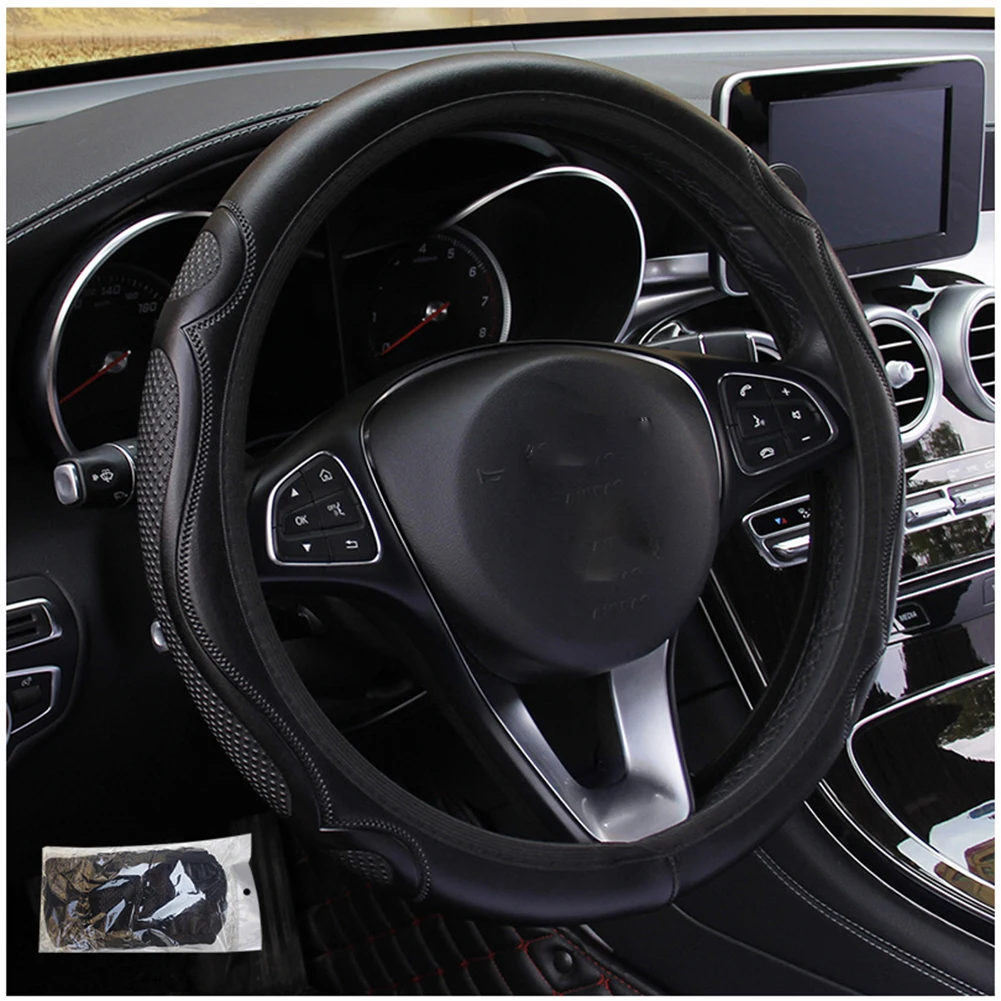 Car Steering Wheel Cover Wear-Resistant Anti-Slip Artificial Leather Steering Wheel Cover Accessories For 37-38CM Diameter Car
Car Steering Wheel Cover Wear-Resistant Anti-Slip Artificial Leather Steering Wheel Cover Accessories For 37-38CM Diameter Car
