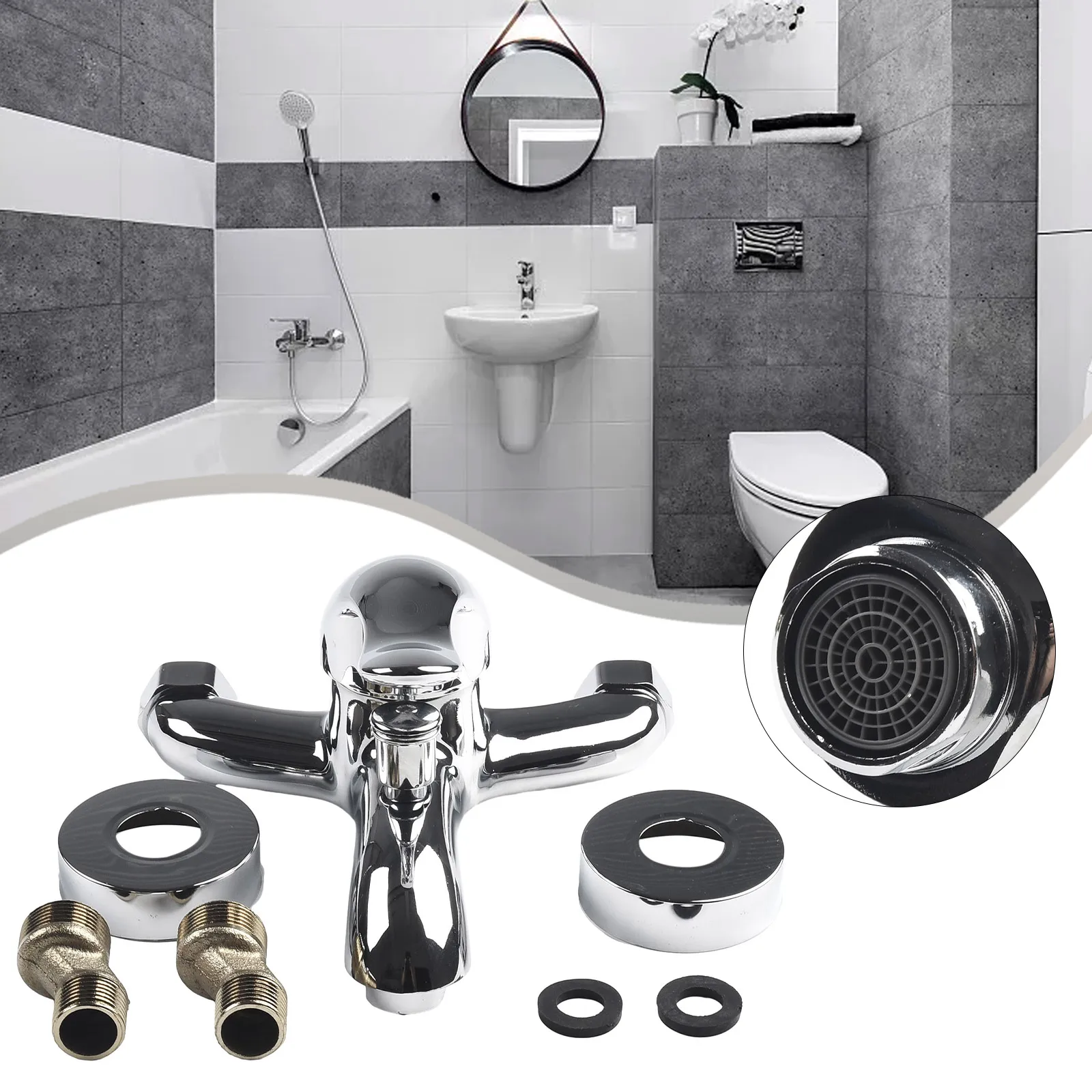 Durable Basin Faucets Mixing Valve Kits Modern Set Silver Thermostats Triple Wall Mounted Zinc Alloy Accessories
Durable Basin Faucets Mixing Valve Kits Modern Set Silver Thermostats Triple Wall Mounted Zinc Alloy Accessories