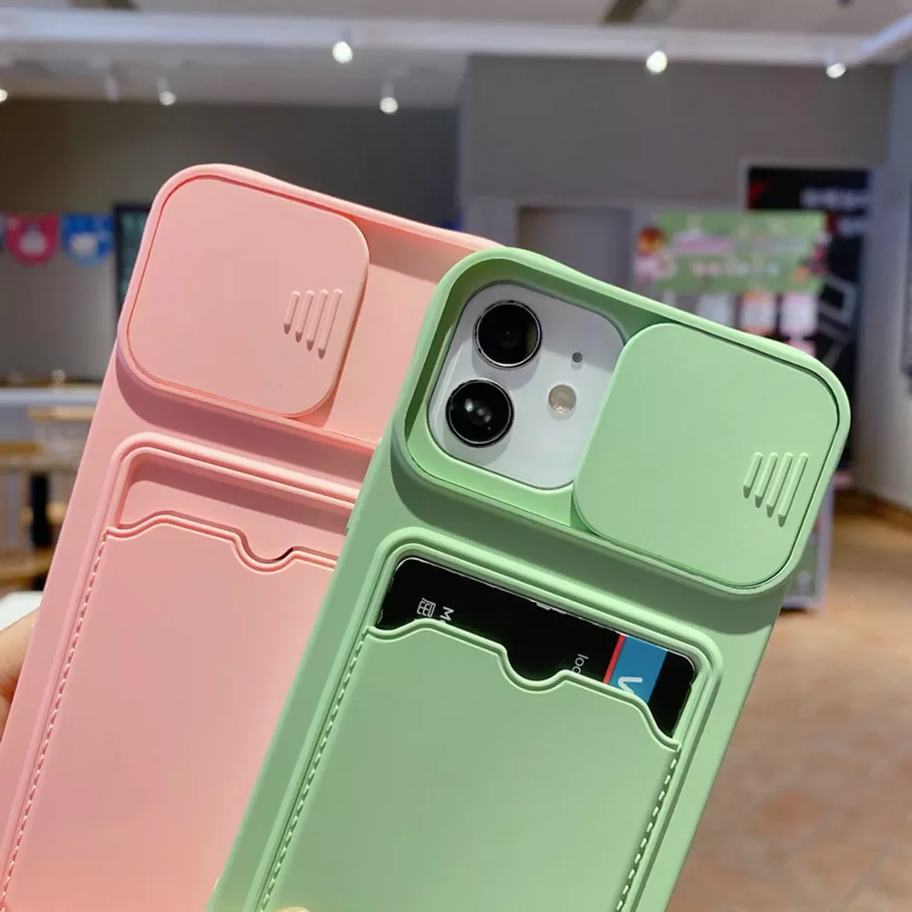 Luxury Camera Lens Protection Silicone Case For iPhone 13 12 11 Pro Max XS XR X 6 s 8 7 Plus Mobile Phone Cover With Card holder
Luxury Camera Lens Protection Silicone Case For iPhone 13 12 11 Pro Max XS XR X 6 s 8 7 Plus Mobile Phone Cover With Card holder