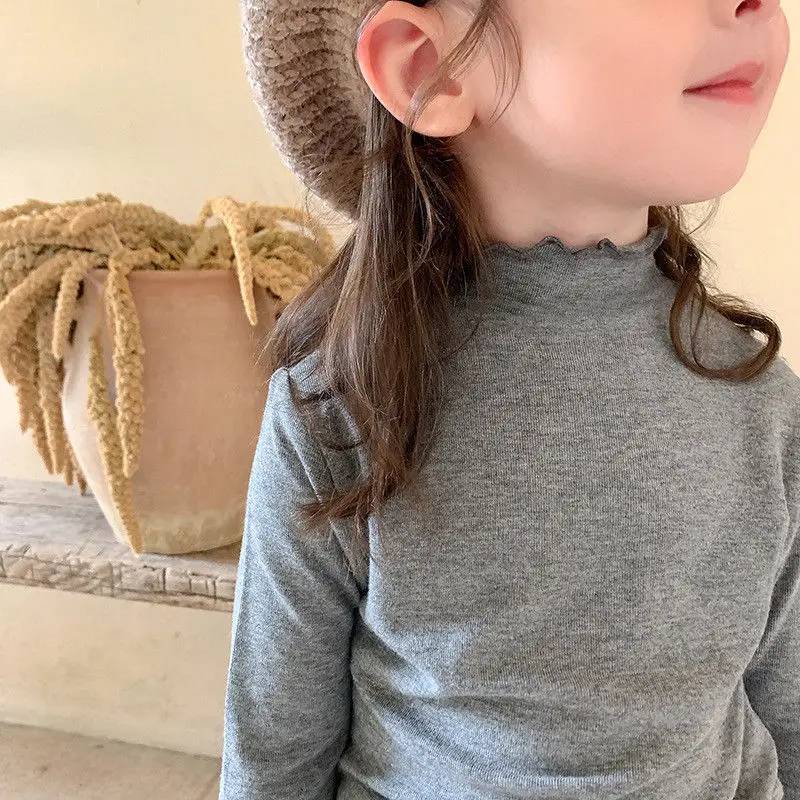 Girls Autumn Casual Pure Cotton Solid Bottoming High Collar Bottoming Long Sleeve Shirt Baby Kids Clothing
Girls Autumn Casual Pure Cotton Solid Bottoming High Collar Bottoming Long Sleeve Shirt Baby Kids Clothing