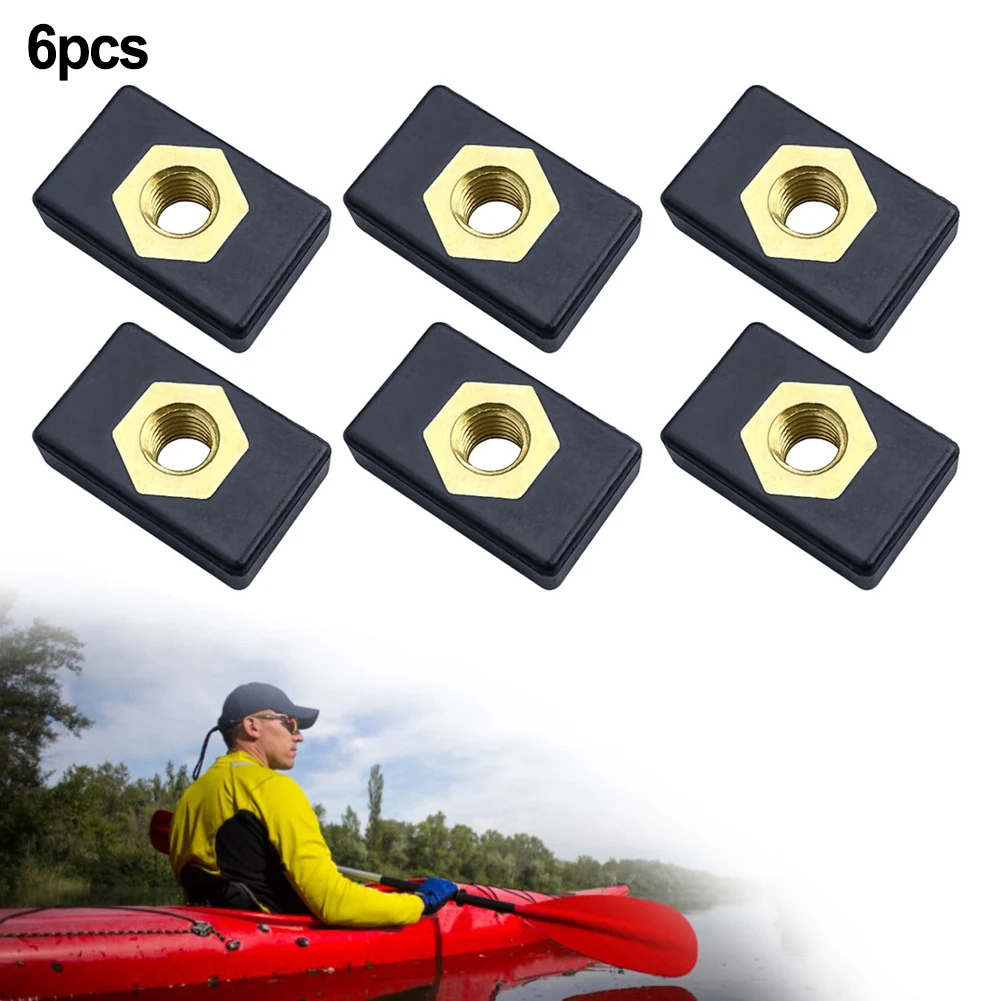 Sliding Nut Copper Nuts 6pcs Hardware Mount Kayak Accessories Nylon Nutsert Side Mount Track Rail High Quality
Sliding Nut Copper Nuts 6pcs Hardware Mount Kayak Accessories Nylon Nutsert Side Mount Track Rail High Quality