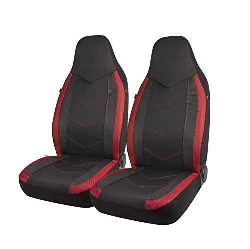 2PCS Red High Back Car Seat Covers - Sports Carbon Fiber Mesh Design, Universal Fit
2PCS Red High Back Car Seat Covers - Sports Carbon Fiber Mesh Design, Universal Fit