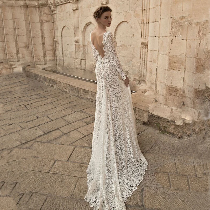 Women V Neck Long Sleeve Trailing Dress Elegant Evening Dress Backless Party Maxi Dress Ladies Photography Props Mermaid Dresses
Women V Neck Long Sleeve Trailing Dress Elegant Evening Dress Backless Party Maxi Dress Ladies Photography Props Mermaid Dresses