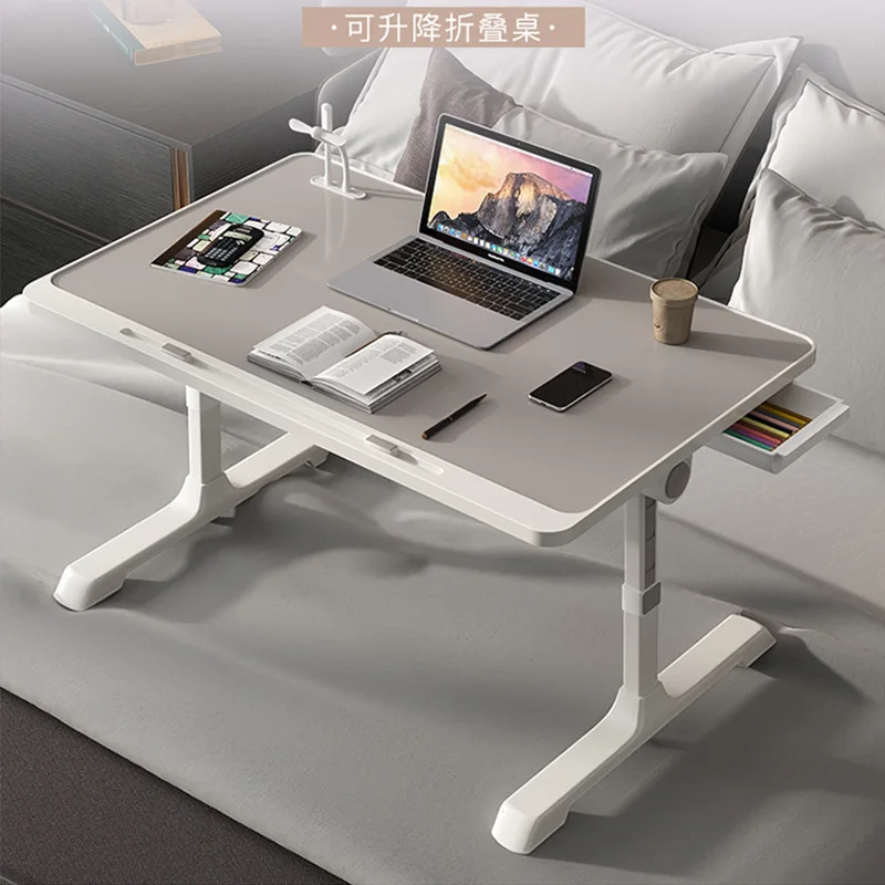 

Регулируемая таблица исследований для спальни, ноутбука, столик для кровати, складной компьютерный игровой стол, подъемный стоечный стол с ...