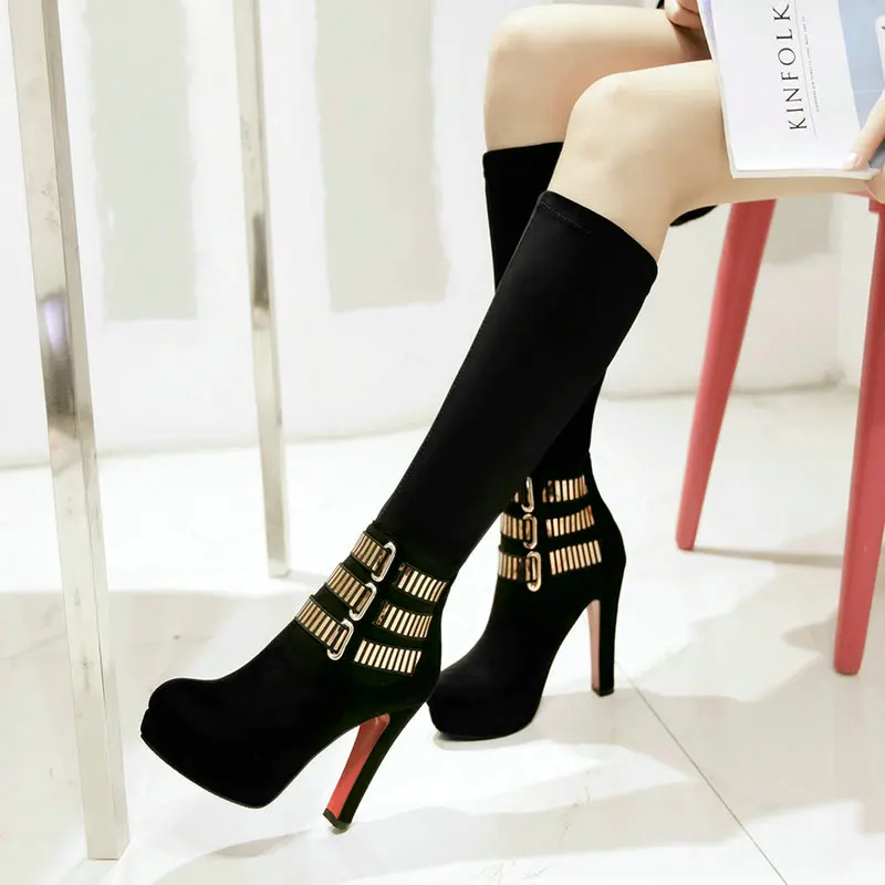 ENMAYER Size 34-43 New 2022 Knee High Boots Women Faux Suede Fashion Calf Boots Platform Square Heel Ladies Women's Winter Boots
ENMAYER Size 34-43 New 2022 Knee High Boots Women Faux Suede Fashion Calf Boots Platform Square Heel Ladies Women's Winter Boots
