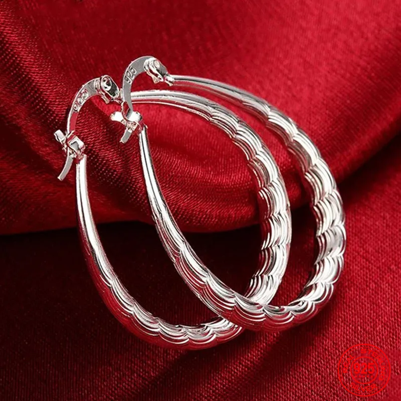 2023 New Arrival 925 Sterling Silver Oval Hoop Earrings For Women Fashion Engagement Jewelry Party Gift Wholesale
2023 New Arrival 925 Sterling Silver Oval Hoop Earrings For Women Fashion Engagement Jewelry Party Gift Wholesale