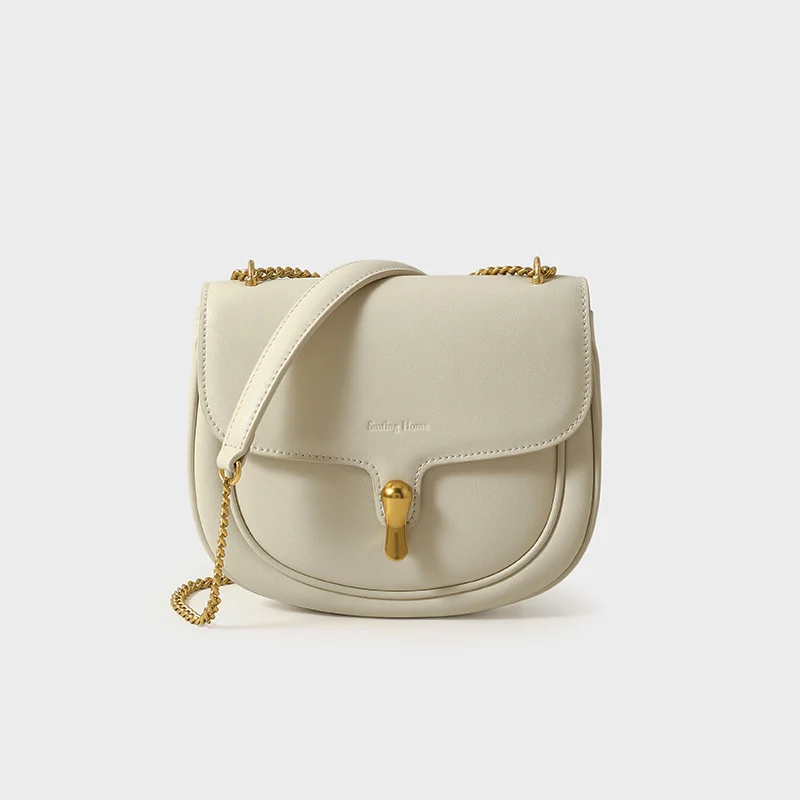 First Day Cowhide Saddle Bag Women's New Summer Niche One-Shoulder Crossbody Chain Bag
First Day Cowhide Saddle Bag Women's New Summer Niche One-Shoulder Crossbody Chain Bag
