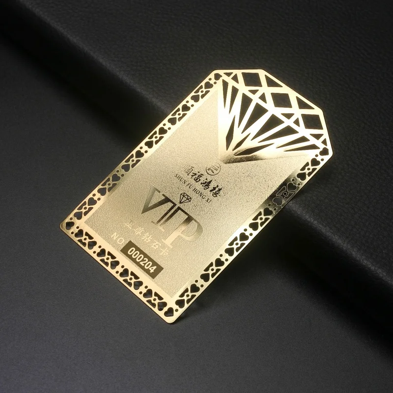 Frosted metal membership card plating gold stainless steel card custom metal business card
Frosted metal membership card plating gold stainless steel card custom metal business card