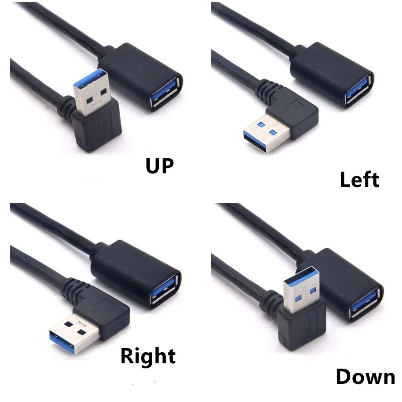 USB3.0 Extension Cable Up Down Left Right Elbow 90 Degree Side Bend USB Cable Male To Female Usb 90 Degree Data Cable
USB3.0 Extension Cable Up Down Left Right Elbow 90 Degree Side Bend USB Cable Male To Female Usb 90 Degree Data Cable