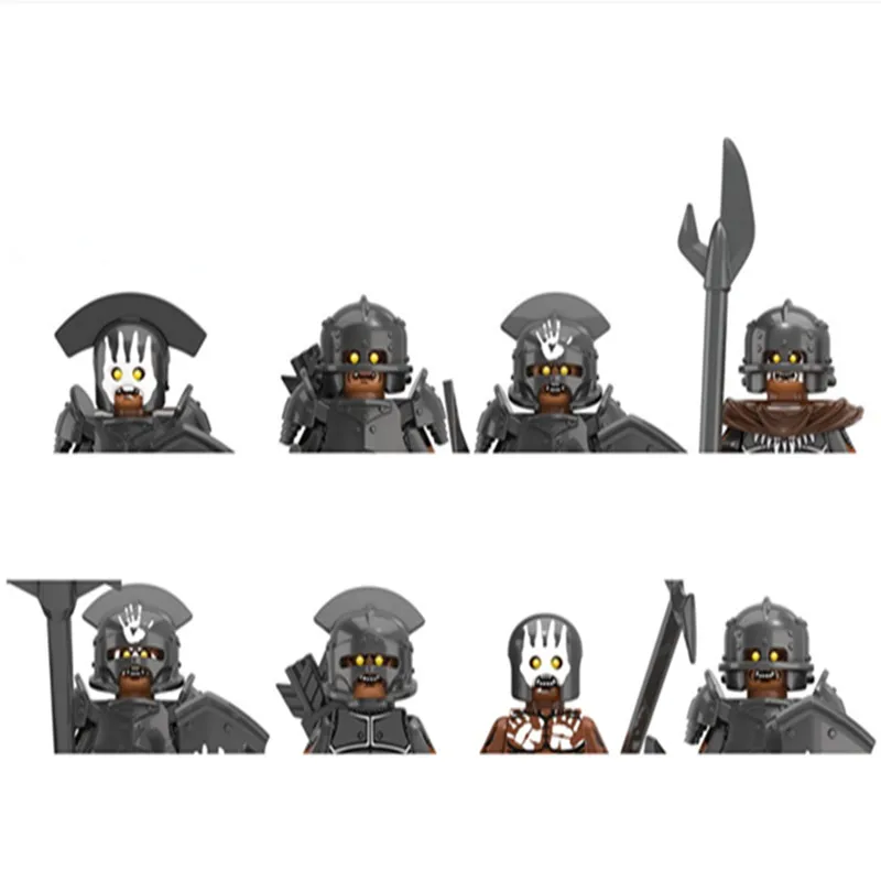 8 шт./компл. мощный Orc средневековый Римский армейский головной убор строительные блоки игрушка для мальчиков Детский подарок KT1033
8 шт./компл. мощный Orc средневековый Римский армейский головной убор строительные блоки игрушка для мальчиков Детский подарок KT1033
