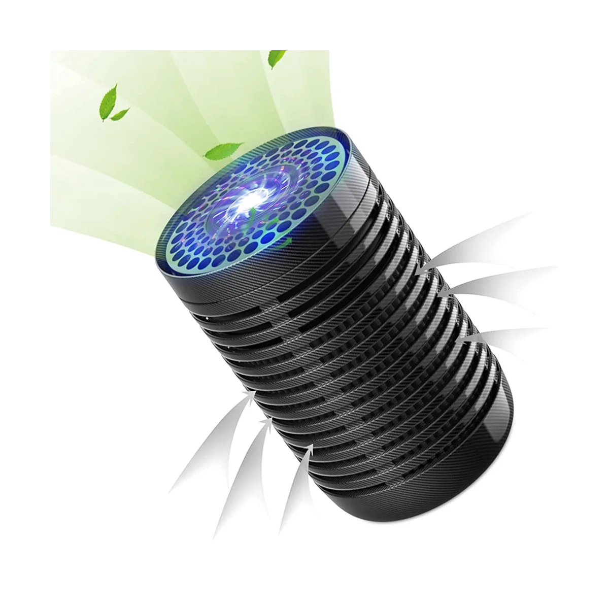 Автомобильный очиститель воздуха, очиститель воздуха для автомобиля с фильтром H13 True HEPA для дыма, пыли, портативный мини-очиститель воздуха, как показано