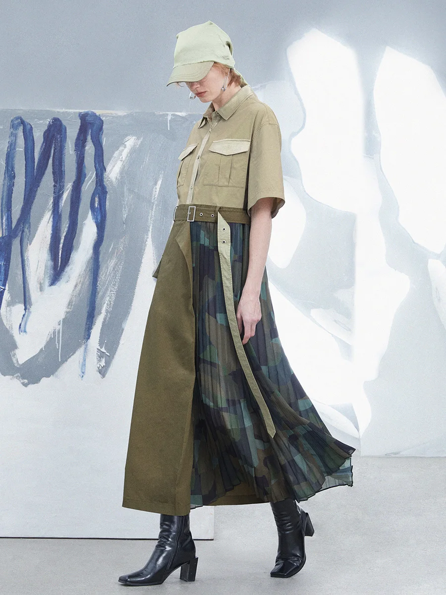 IRINACH603 Spring Summer 2022 Collection Original Design Camouflage Print Pleated Chiffon Short Sleeves Long Cotton Dress Women
IRINACH603 Spring Summer 2022 Collection Original Design Camouflage Print Pleated Chiffon Short Sleeves Long Cotton Dress Women