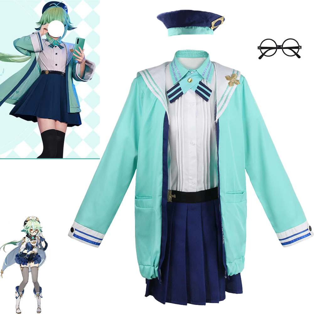 Genshin Impact Sucrose Cosplay Costume Jk Dress Uniform Anime Game Chinese Style Outfit Party Women Suit Halloween Gifts Xs-3XL
Genshin Impact Sucrose Cosplay Costume Jk Dress Uniform Anime Game Chinese Style Outfit Party Women Suit Halloween Gifts Xs-3XL