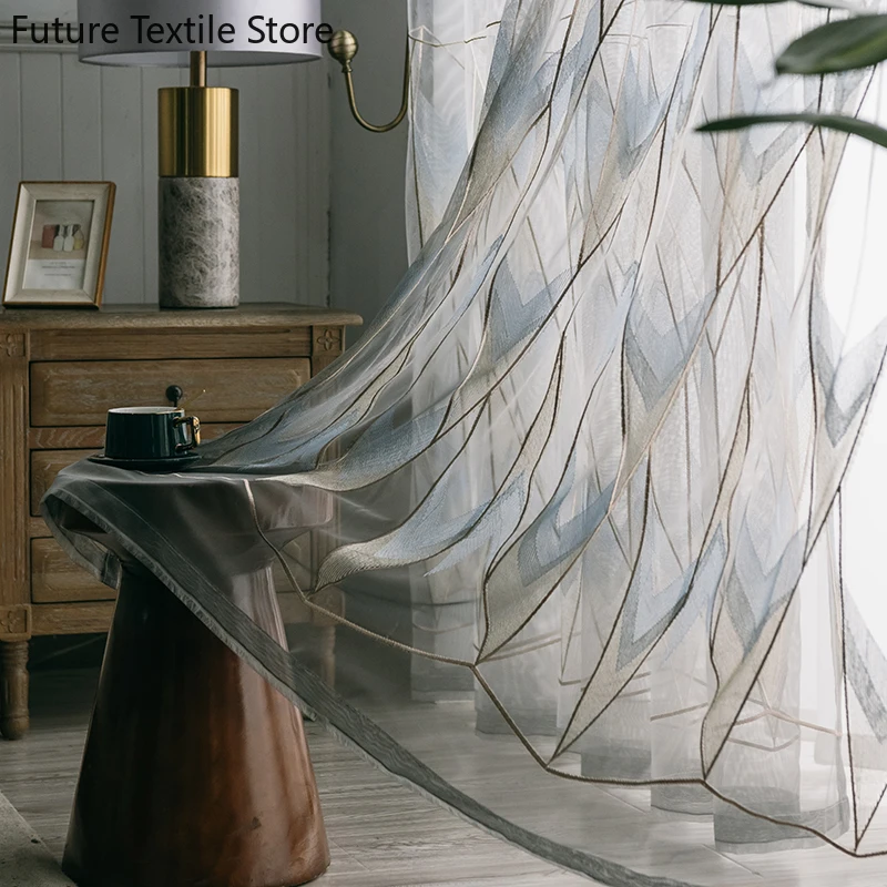 Nordic Polygon Jacquard Embroidered Window Screen Curtains for Living Room Bedroom Finished Custom Partition Curtain
Nordic Polygon Jacquard Embroidered Window Screen Curtains for Living Room Bedroom Finished Custom Partition Curtain