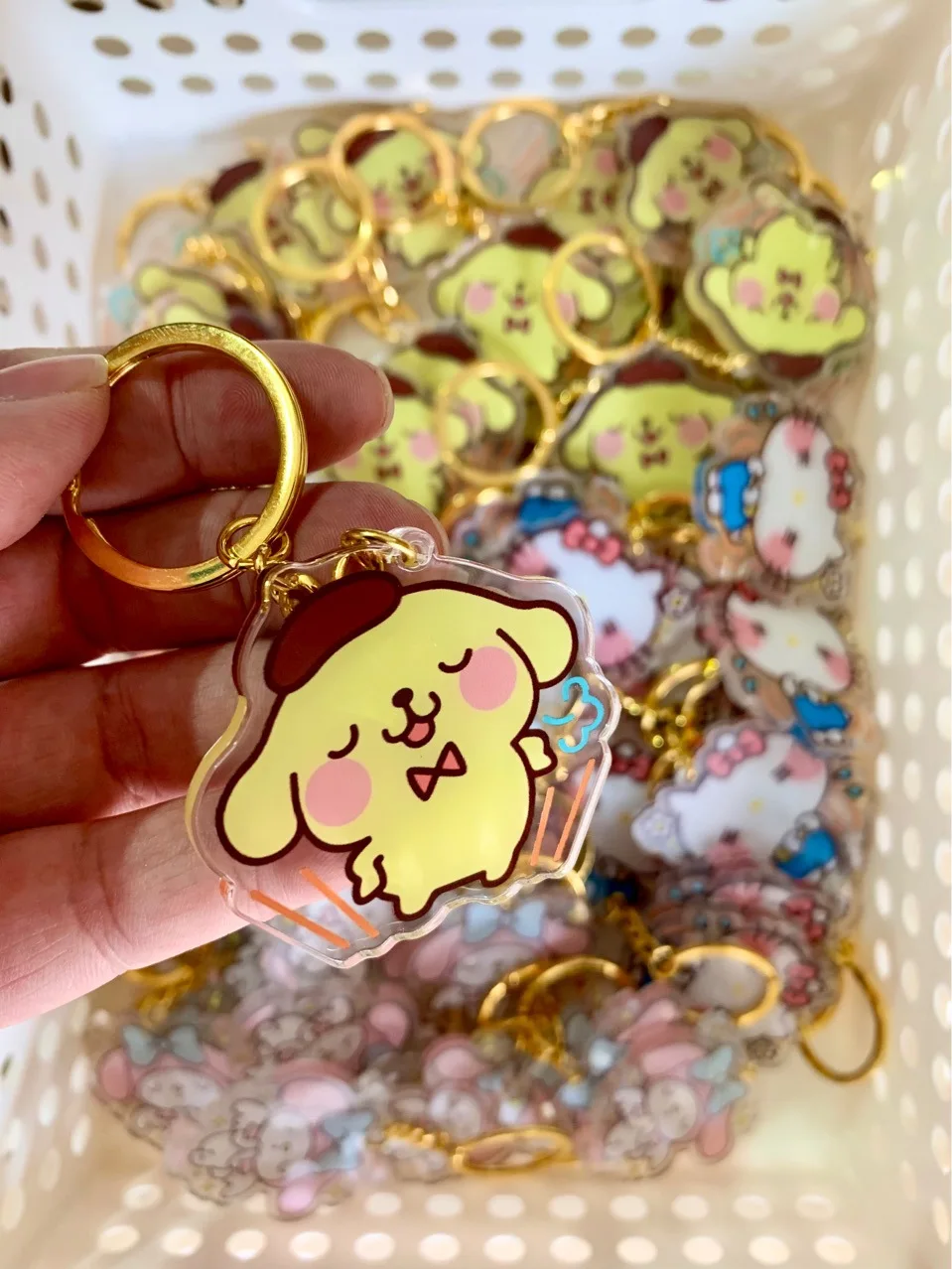 Sanrio Hello Kitty Pompom Purin My Melody Cartoon Anime Acrylic Three Keychain Car Key Chain Cute Doll Girls Gifts Toys
Sanrio Hello Kitty Pompom Purin My Melody Cartoon Anime Acrylic Three Keychain Car Key Chain Cute Doll Girls Gifts Toys
