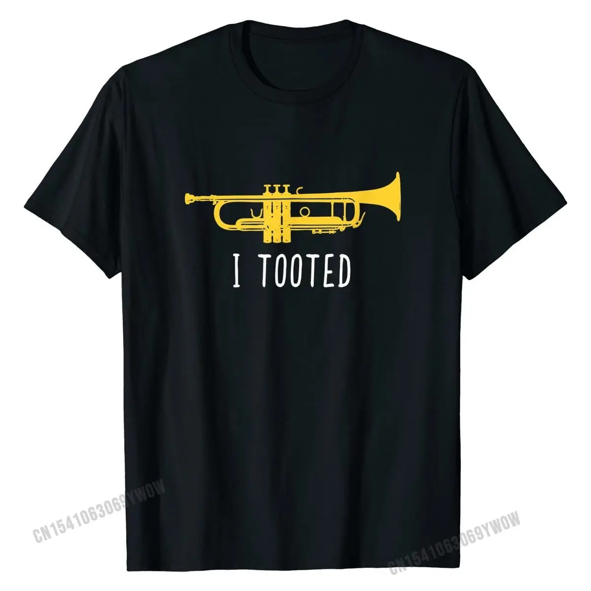 Забавная рубашка-труба Подарочная Футболка I Tooted Band Player обычные хлопковые топы