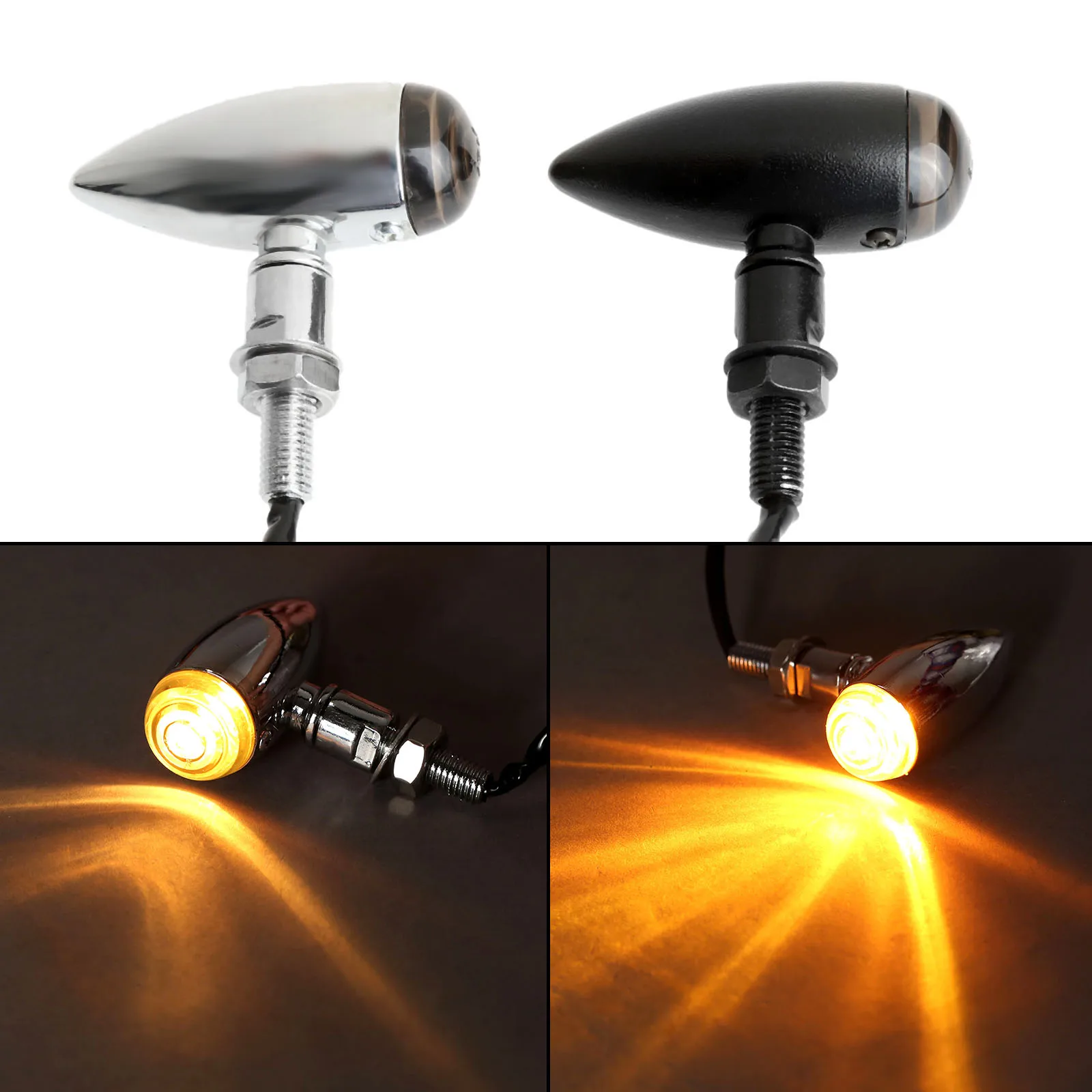 2Pcs Motorcycle Bullet Turn Signals Indicators Blinker Lights Lamp Flashing For Choppers Cruisers Honda Suzuki Kawasaki Yamaha
2Pcs Motorcycle Bullet Turn Signals Indicators Blinker Lights Lamp Flashing For Choppers Cruisers Honda Suzuki Kawasaki Yamaha