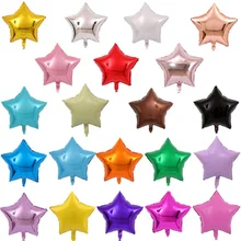 18-Inch Five-Pointed Star Aluminum Film Helium Balloon Holiday Party Birthday Christmas Party Decoration Supplies