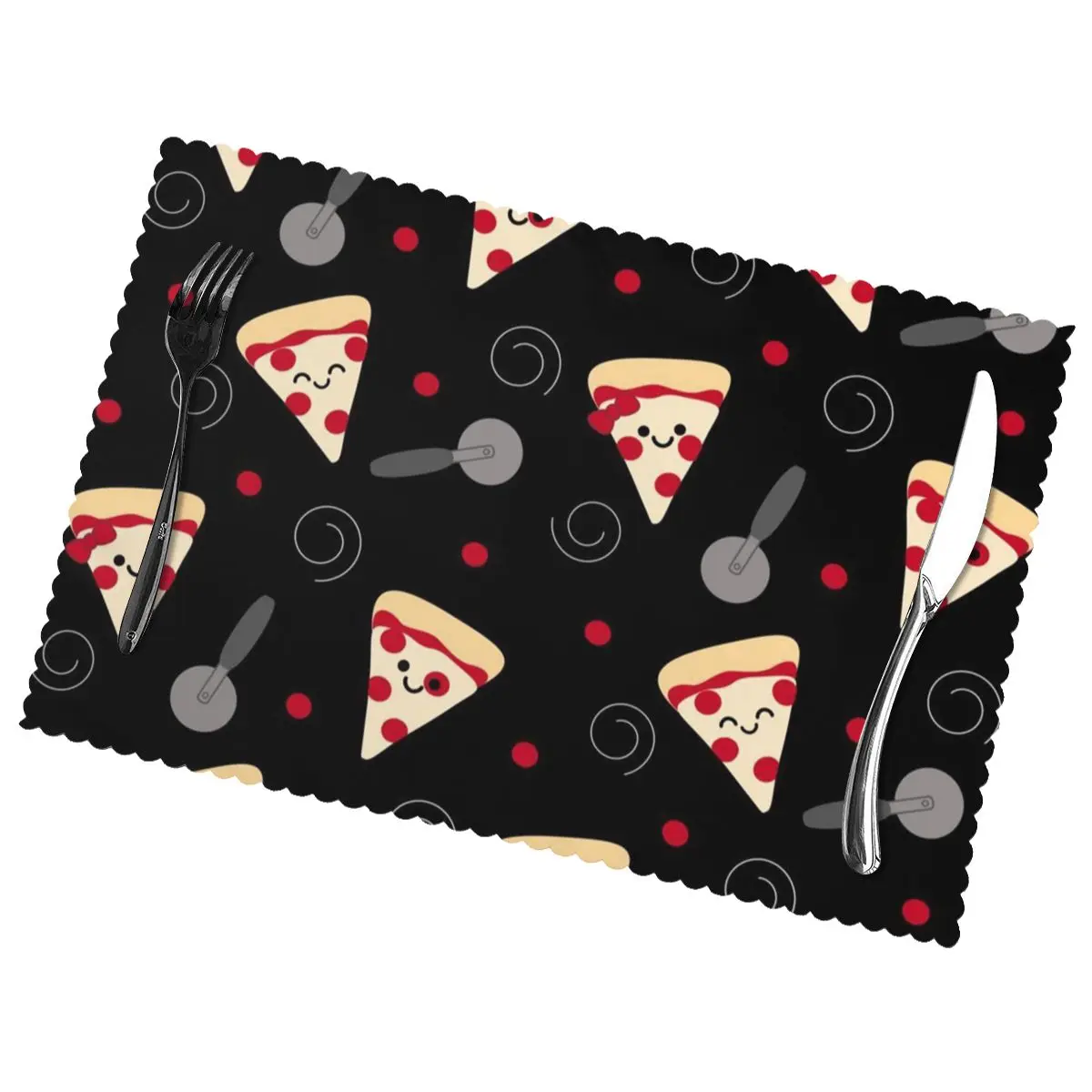 Pizza Slicer Non-Slip Insulation Place Mats for Kitchen Dining Table Washable Placemats Bowl Coaster Cup Mat Set of 6
Pizza Slicer Non-Slip Insulation Place Mats for Kitchen Dining Table Washable Placemats Bowl Coaster Cup Mat Set of 6