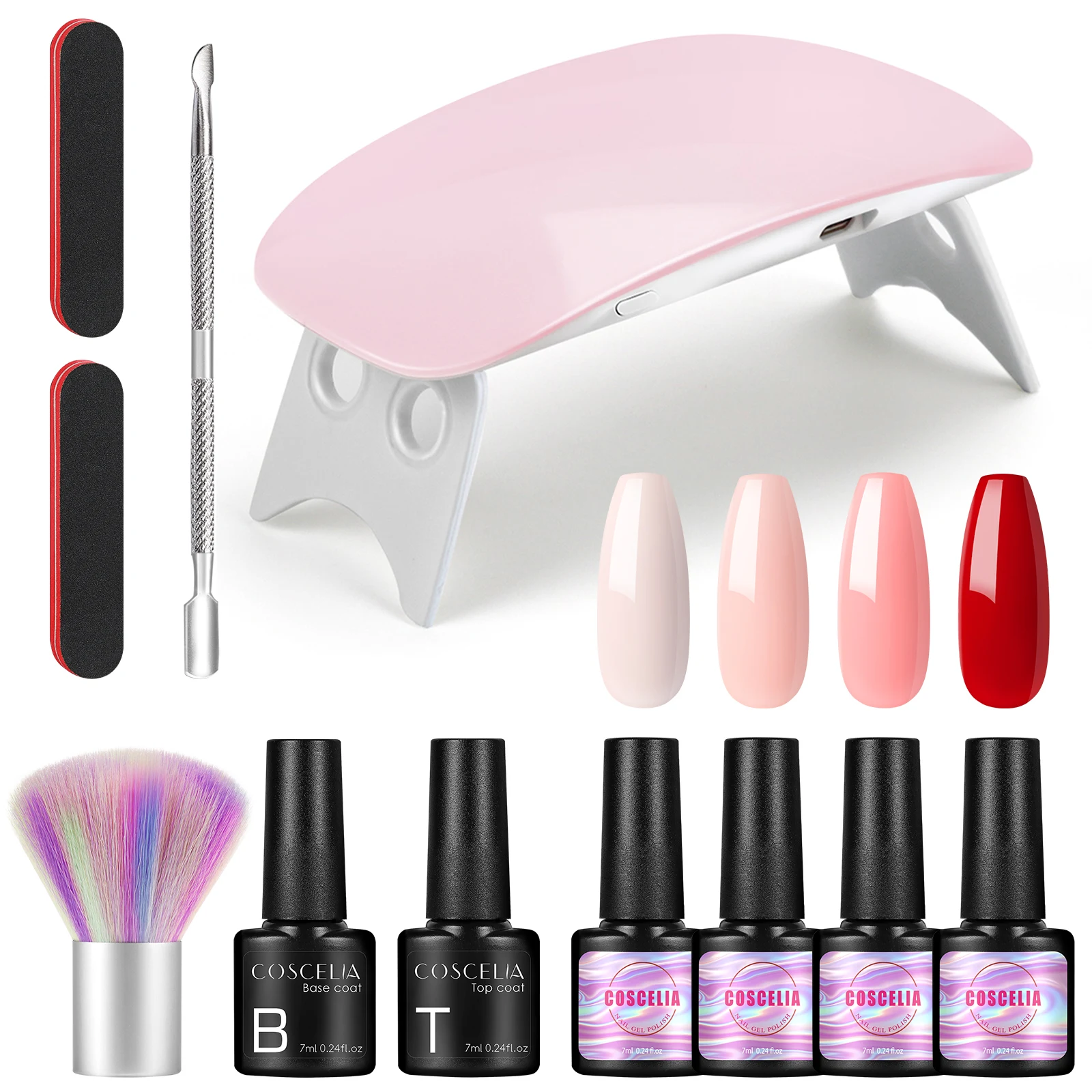 Beginner Nail Polish Gel Set With 6w LED UV Dryer Lamp 4pcs Semi Permanent Nail Gel Polish Nail Art Soak Off Varnish Gel Kit
Beginner Nail Polish Gel Set With 6w LED UV Dryer Lamp 4pcs Semi Permanent Nail Gel Polish Nail Art Soak Off Varnish Gel Kit
