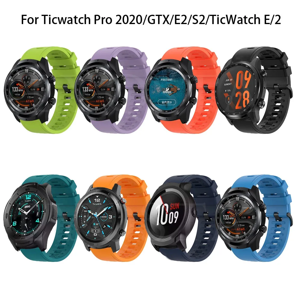 Wrist Band For Ticwatch Pro 3 Ultra GPS Strap For Ticwatch Pro X 2020 4G/LTE GTX E2 S2 Silicone Bracelet Belt Watch Accessories
Wrist Band For Ticwatch Pro 3 Ultra GPS Strap For Ticwatch Pro X 2020 4G/LTE GTX E2 S2 Silicone Bracelet Belt Watch Accessories